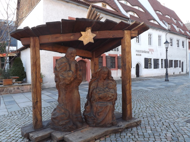 Krippe von Jo Harbort in Zwickau, die 2010 im Pantheon in Rom zu bewundern war