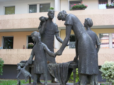 Tuchmacher-Brunnen in der katharinenstraße, vom Zwickauer Künstler Herrn Dietz gestaltet